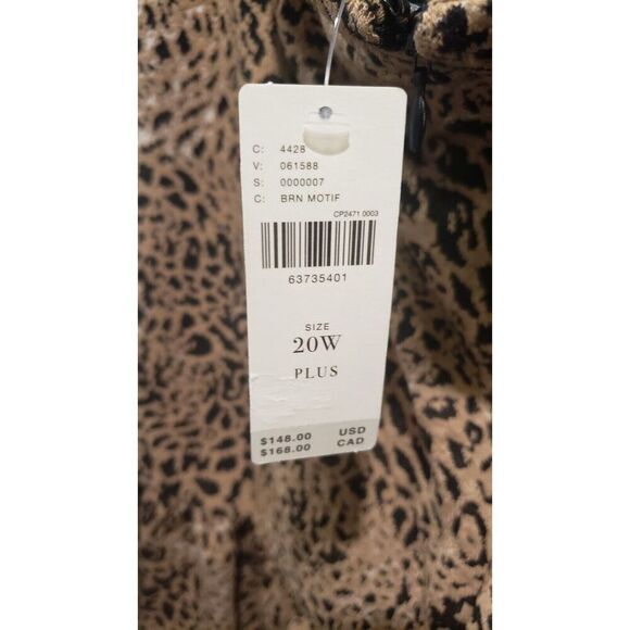 Anthropologie NWT Maeve Leopard Print Cutout Back Ties Mini Ruffle Dress 20W - Picture 7 of 9